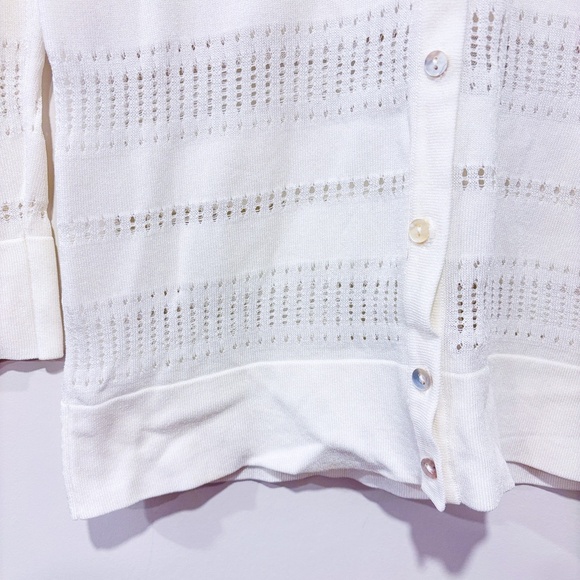RW&CO. White mesh cardigan - Picture 6 of 8